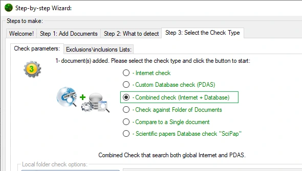 PDAS Database Check